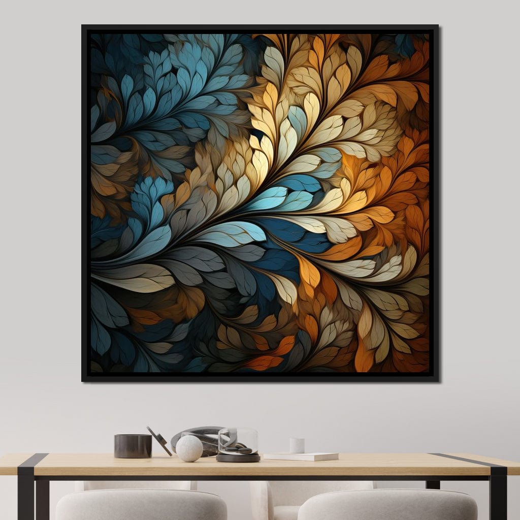 Mosaic Leaf Dreamscape Canvas Wall Art