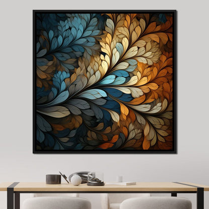 Mosaic Leaf Dreamscape Canvas Wall Art