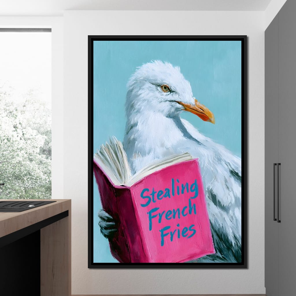 A Gull Studies The Culinary Arts Canvas Wall Art
