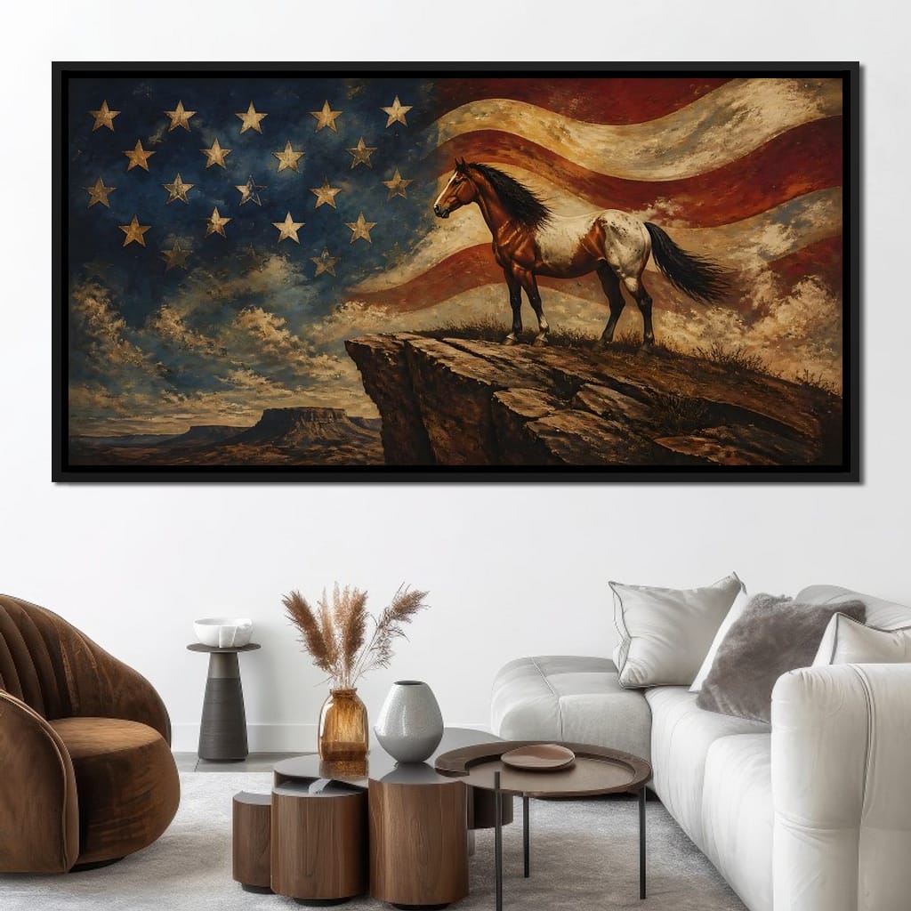 Gallant Spirit Of The Frontier Canvas Wall Art