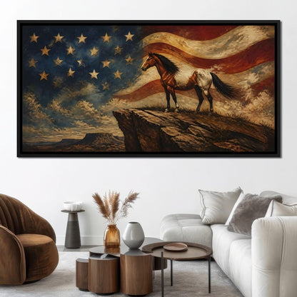 Gallant Spirit Of The Frontier Canvas Wall Art