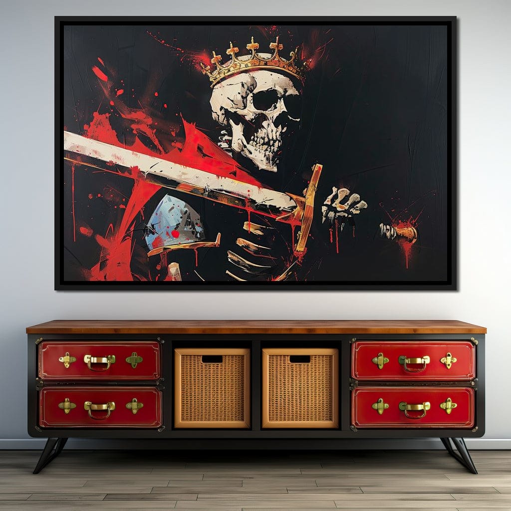 Majestic Shadows of Royal Descent Canvas Wall Art