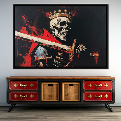 Majestic Shadows of Royal Descent Canvas Wall Art