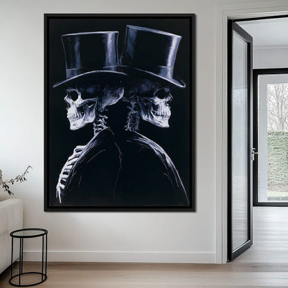 Gentlemen Waiting for the Final Curtain Canvas Wall Art