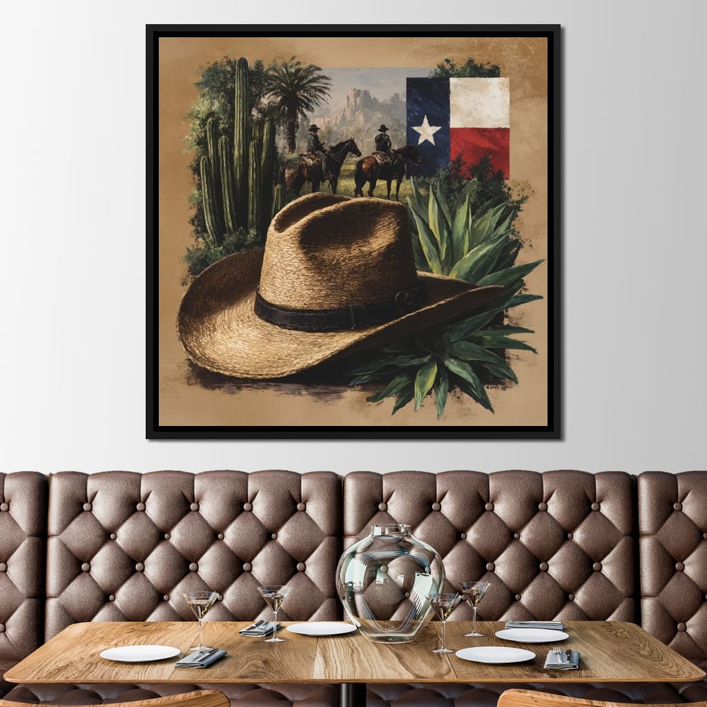 Texas Rangers Desert Legacy Canvas Wall Art