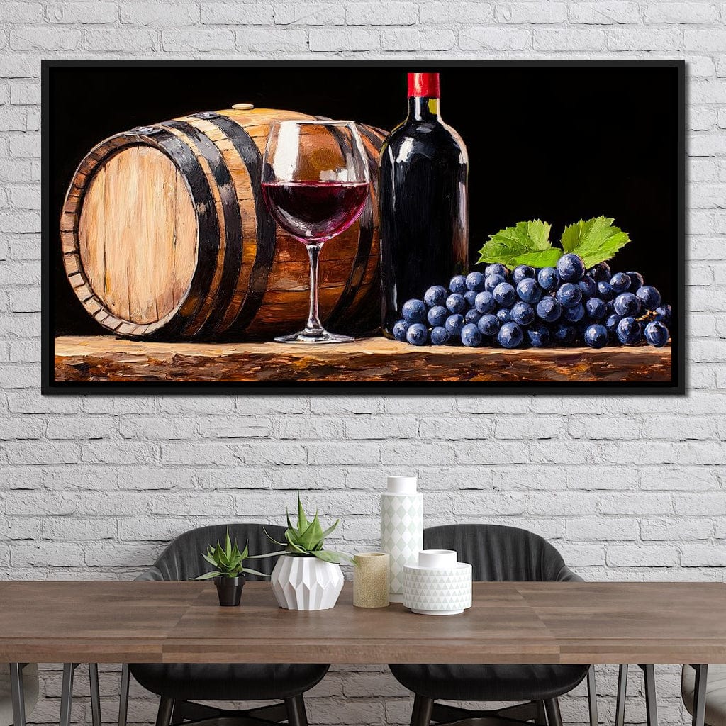 Vintage Vino Canvas Wall Art