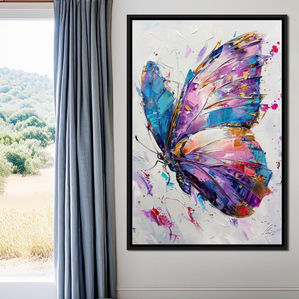 Kaleidoscope Butterfly Bliss Canvas Wall Art