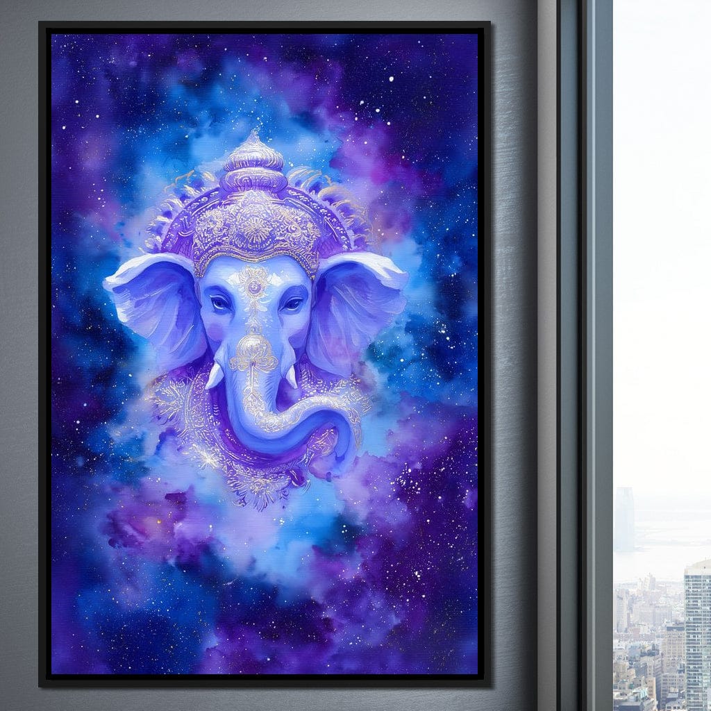 Celestial Ganesha Starlight Canvas Wall Art