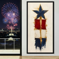 Guiding Star Of The Republic Canvas Wall Art
