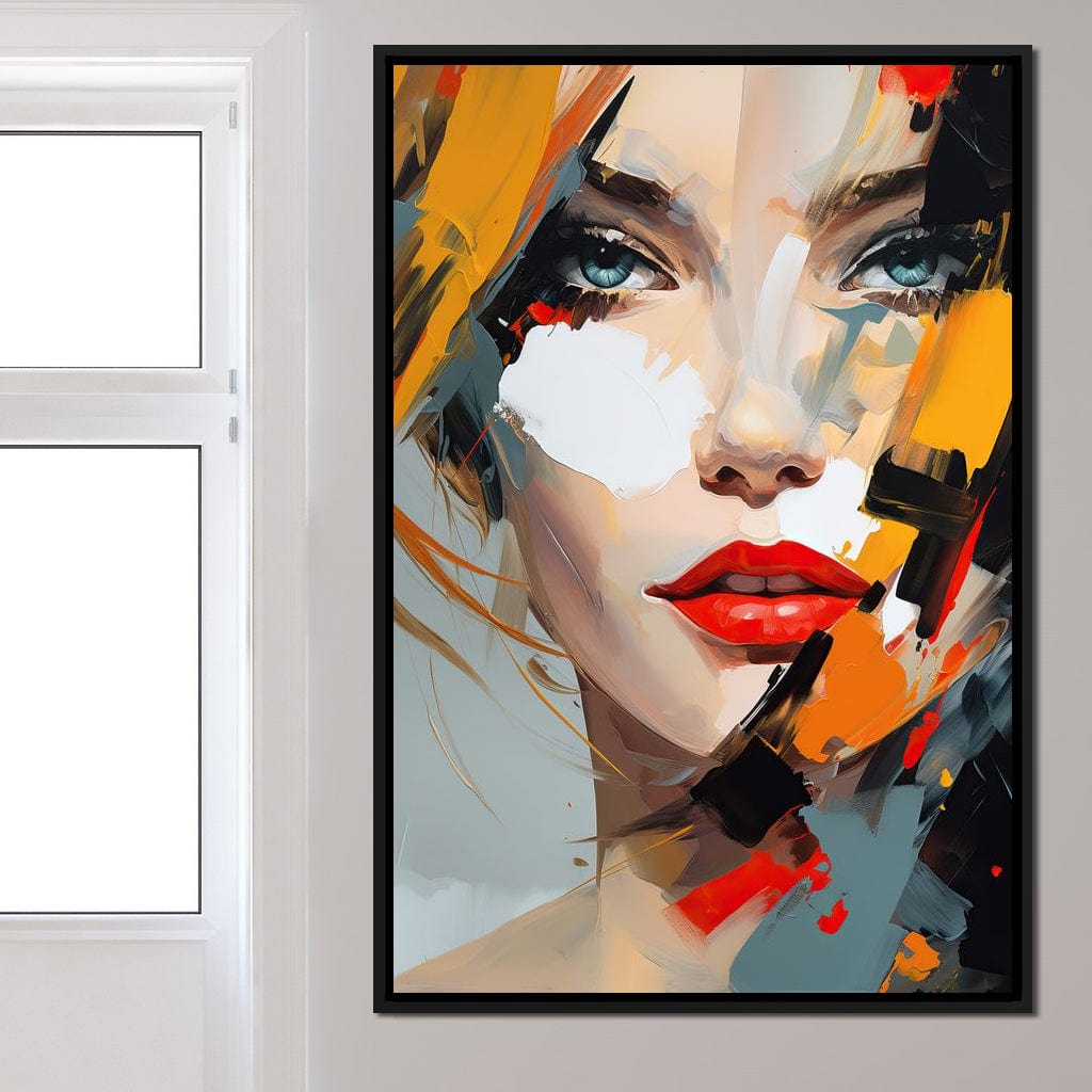 Expressive Contemplation Vivid Notions Canvas Wall Art