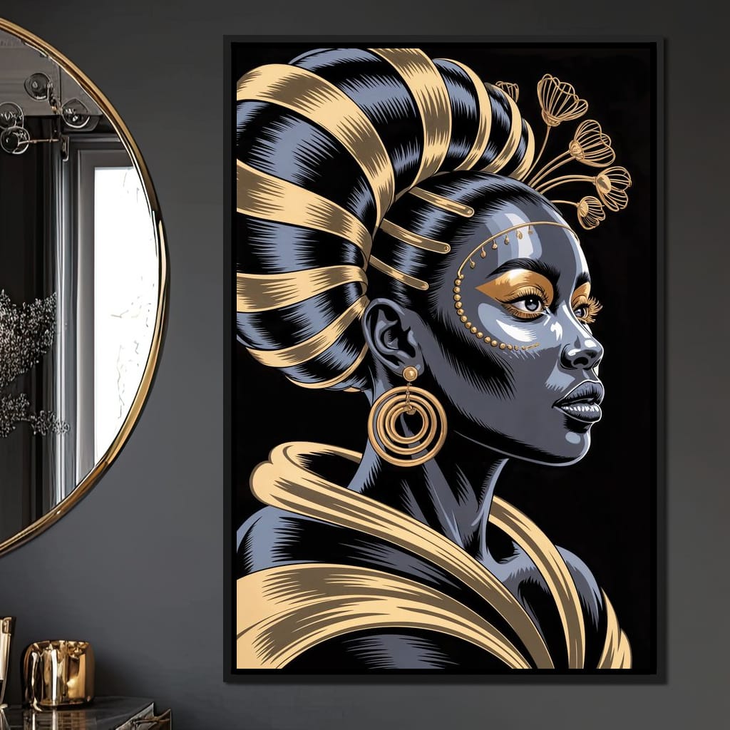 The Gilded Goddess Canvas Wall Art