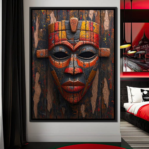 Ancient Tribal Resilience Canvas Wall Art
