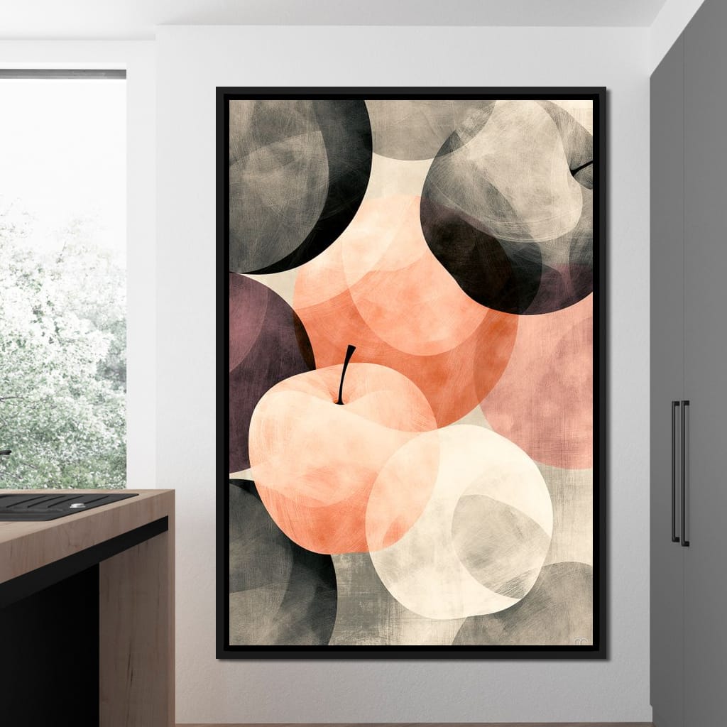 Orchard Shadows at Golden Hour Canvas Wall Art