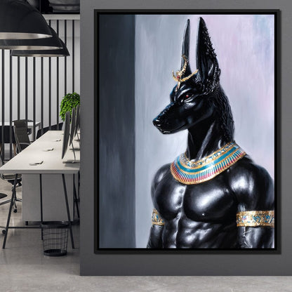 Anubis Guardian of the Pharaoh Canvas Wall Art