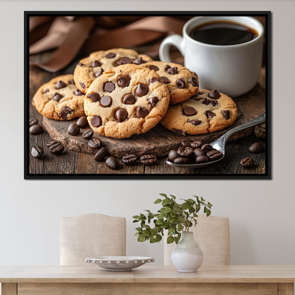 Cookies and Coffee Delight Canvas Wall Art