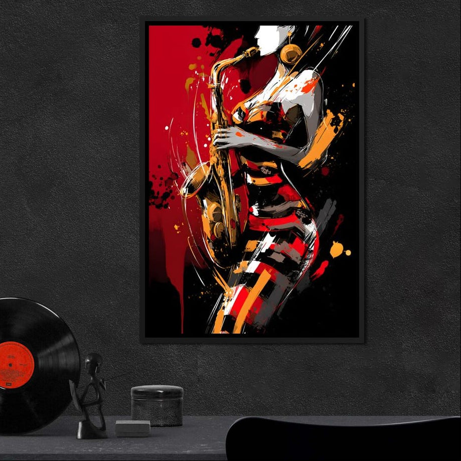 Rhythm Of The Midnight Note Canvas Wall Art