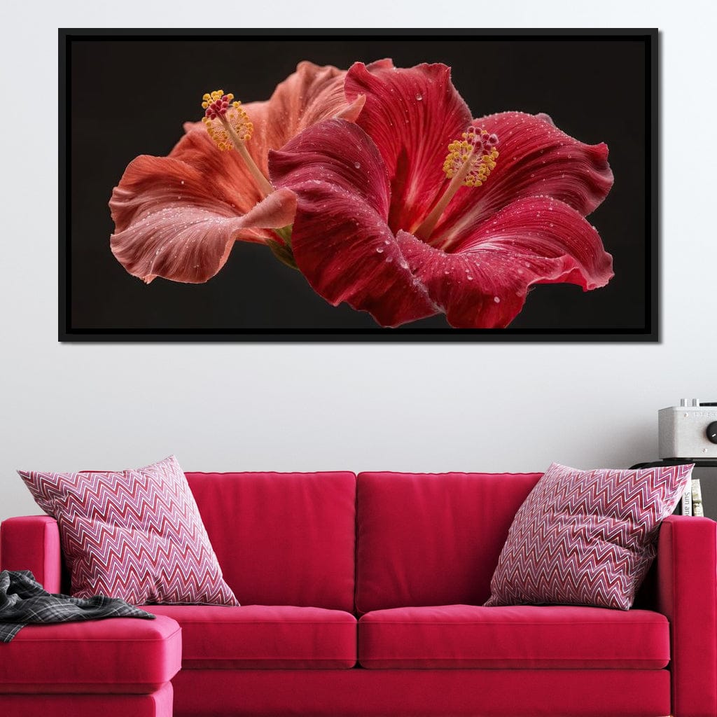 Morning Kiss of Paradise Canvas Wall Art