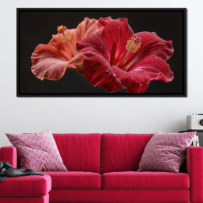 Morning Kiss of Paradise Canvas Wall Art