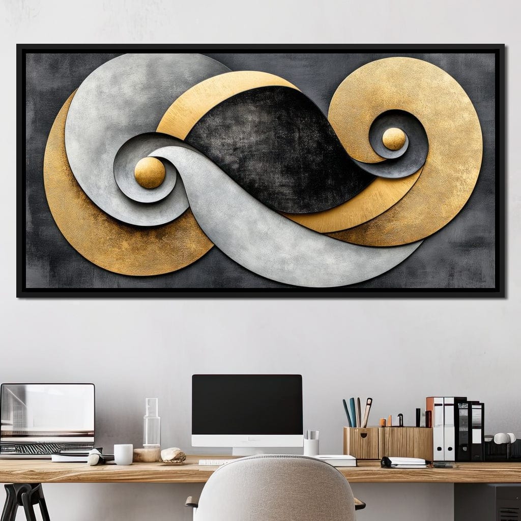 Interwoven Elements Canvas Wall Art