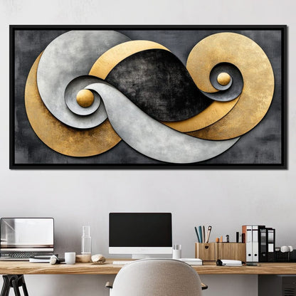Interwoven Elements Canvas Wall Art