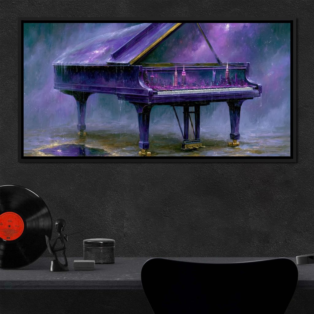 Midnight Sonata For A Glass Galaxy Canvas Wall Art