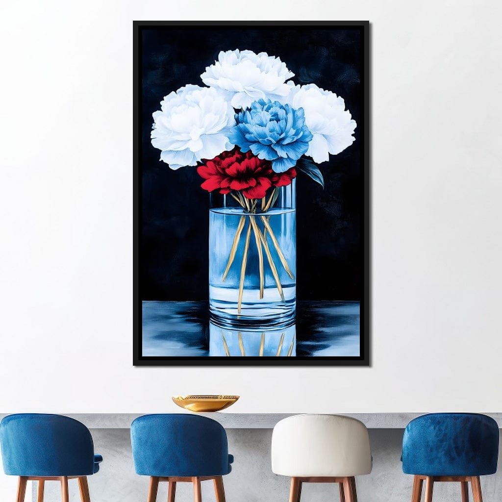 Heavenly Petal Symphony Canvas Wall Art