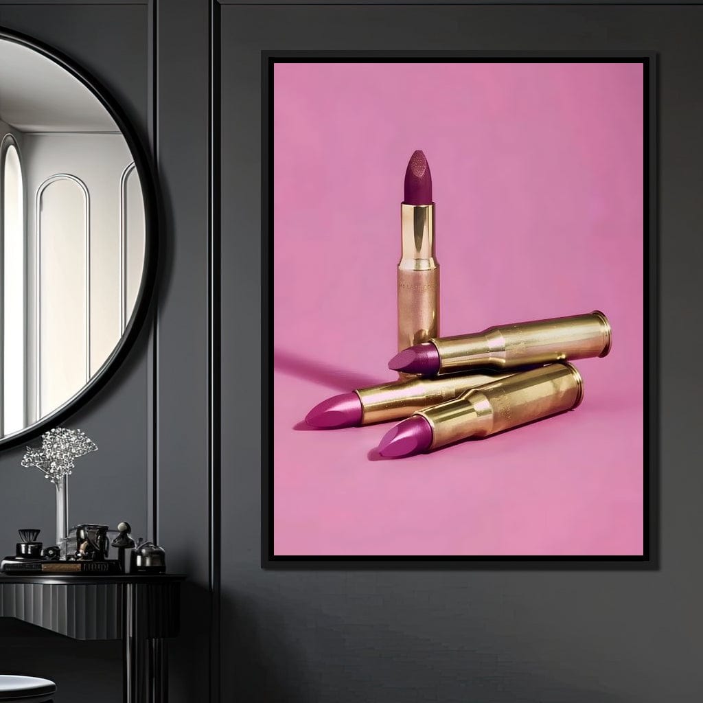 Lipstick Bullet Canvas Wall Art