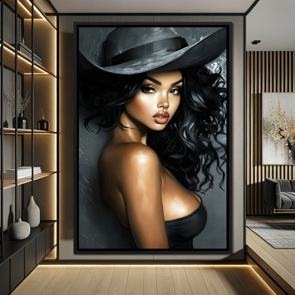 Enchanting Elegance Portrait Canvas Wall Art
