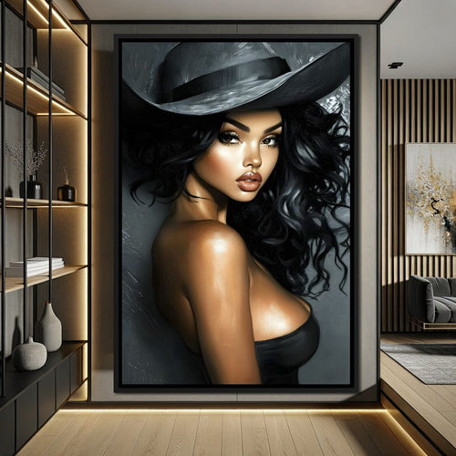 Enchanting Elegance Portrait Canvas Wall Art