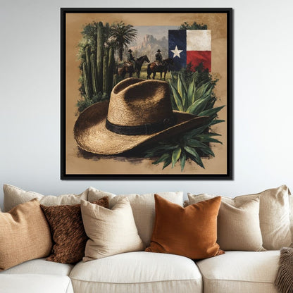 Texas Rangers Desert Legacy Canvas Wall Art