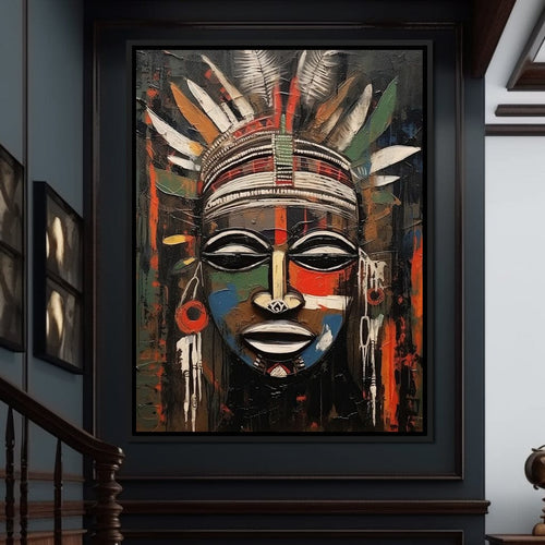 Tribal Mask 14 Canvas Wall Art