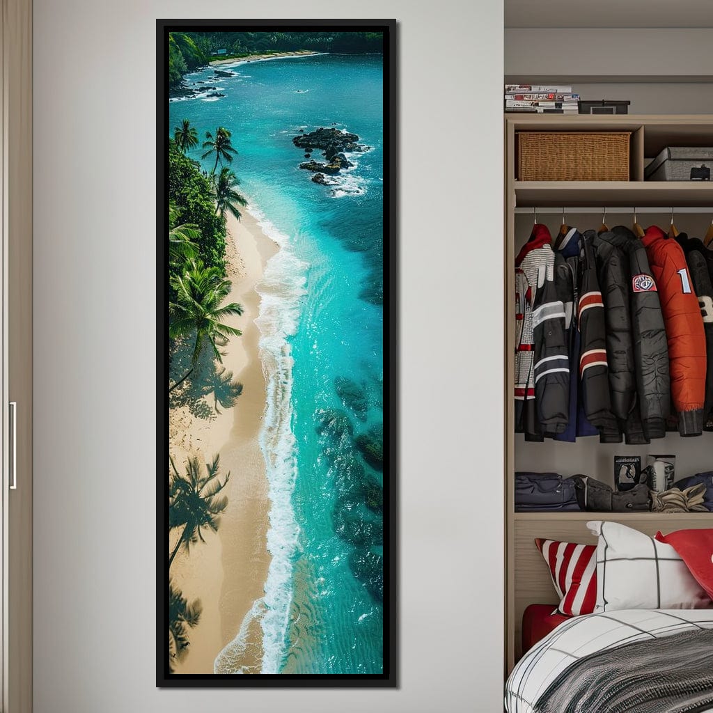 Tropical Serenity Beach Canvas Wall Art