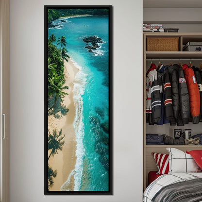 Tropical Serenity Beach Canvas Wall Art