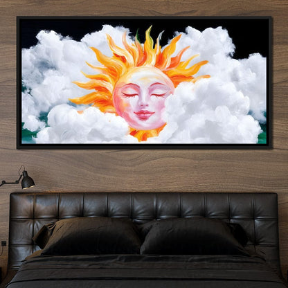 Radiant Dreams of Celestial Day Canvas Wall Art