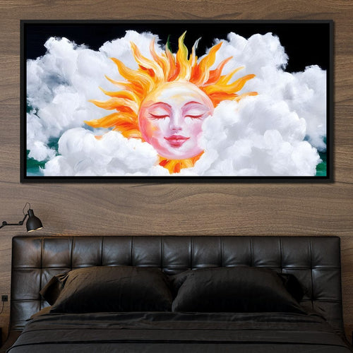 Radiant Dreams of Celestial Day Canvas Wall Art