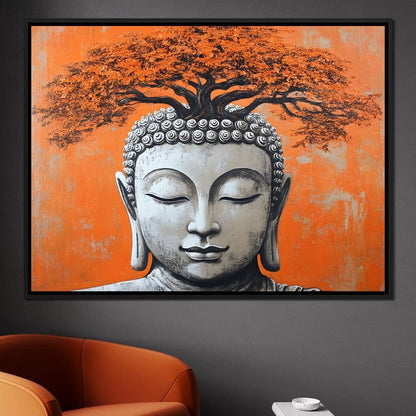 Buddha Tranquility Tree Spirit Canvas Wall Art