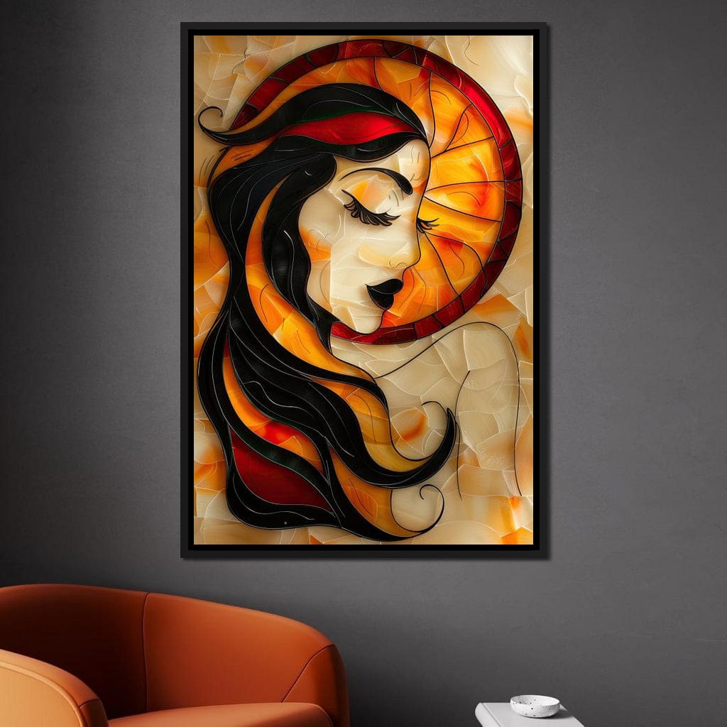 Autumnal Dream Portrait Canvas Wall Art
