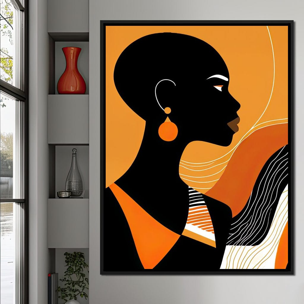 Bold in Amber Canvas Wall Art