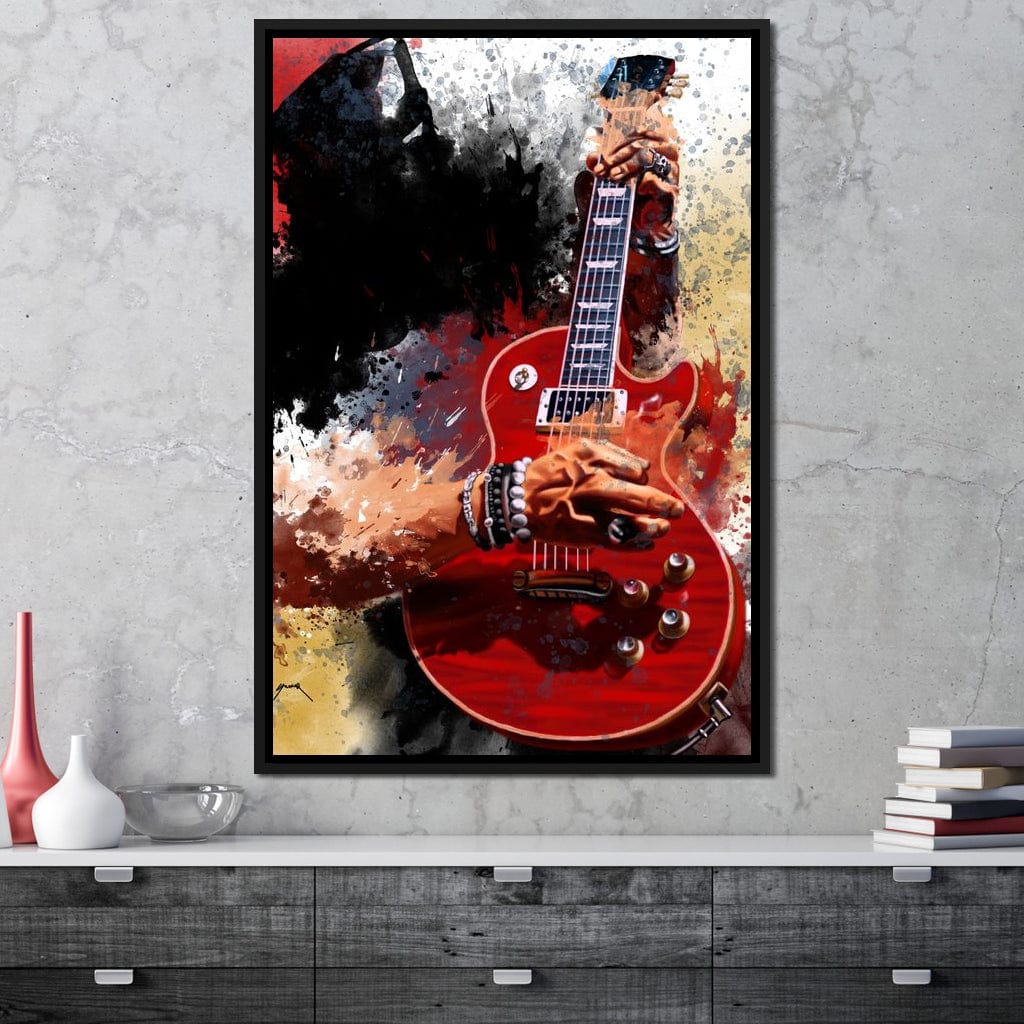 Slasher Electric Guitar Canvas Wall Art
