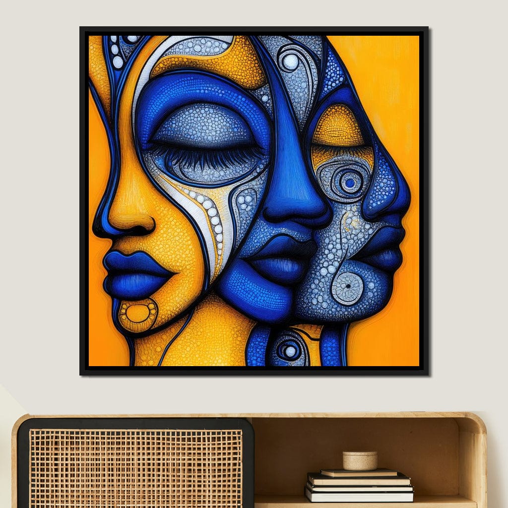 Whispers of the Mosaic Soul Canvas Wall Art