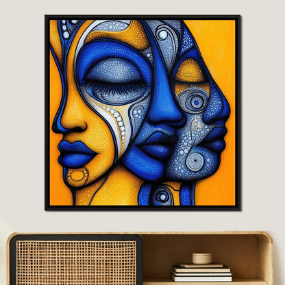 Whispers of the Mosaic Soul Canvas Wall Art