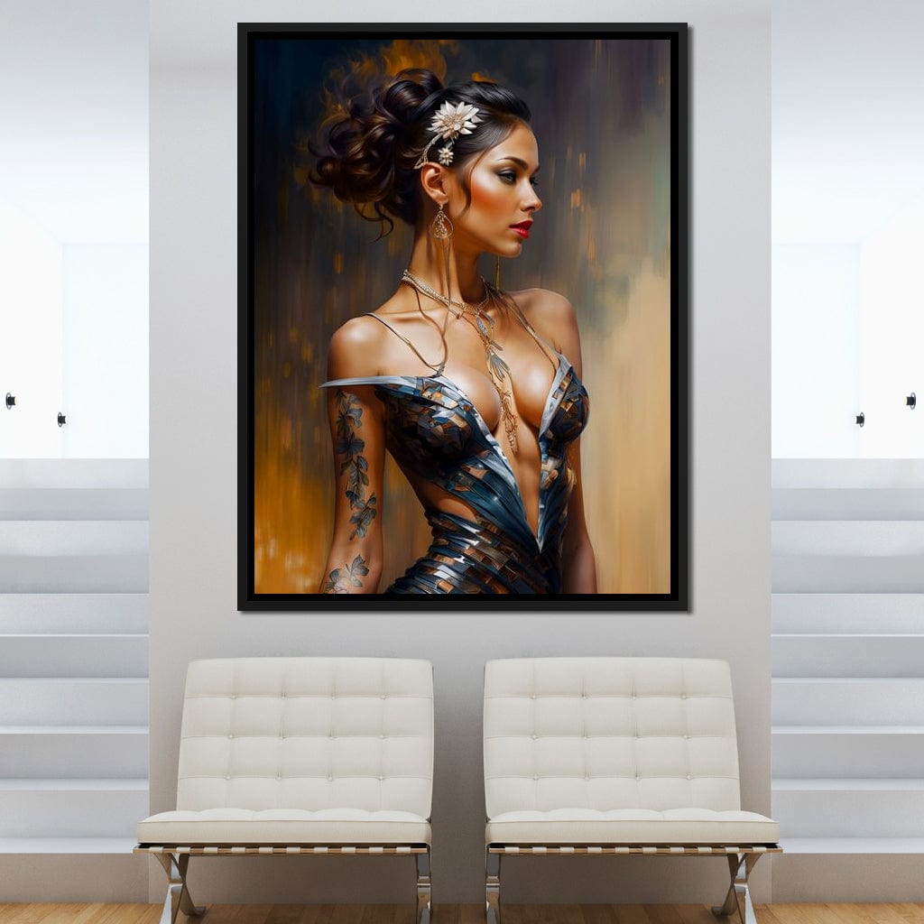 Female Portrait 071 Canvas Wall Art