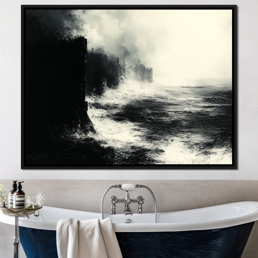 Black Shores Canvas Wall Art