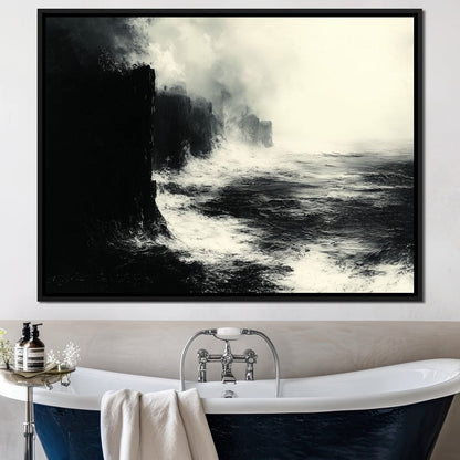 Black Shores Canvas Wall Art