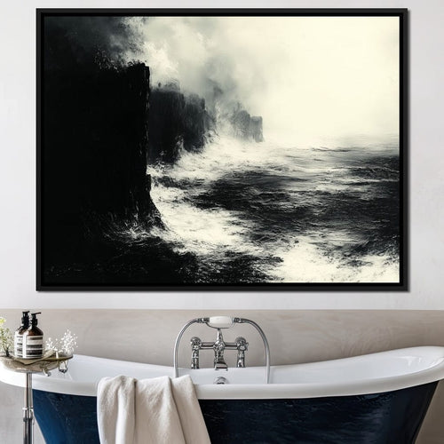 Black Shores Canvas Wall Art