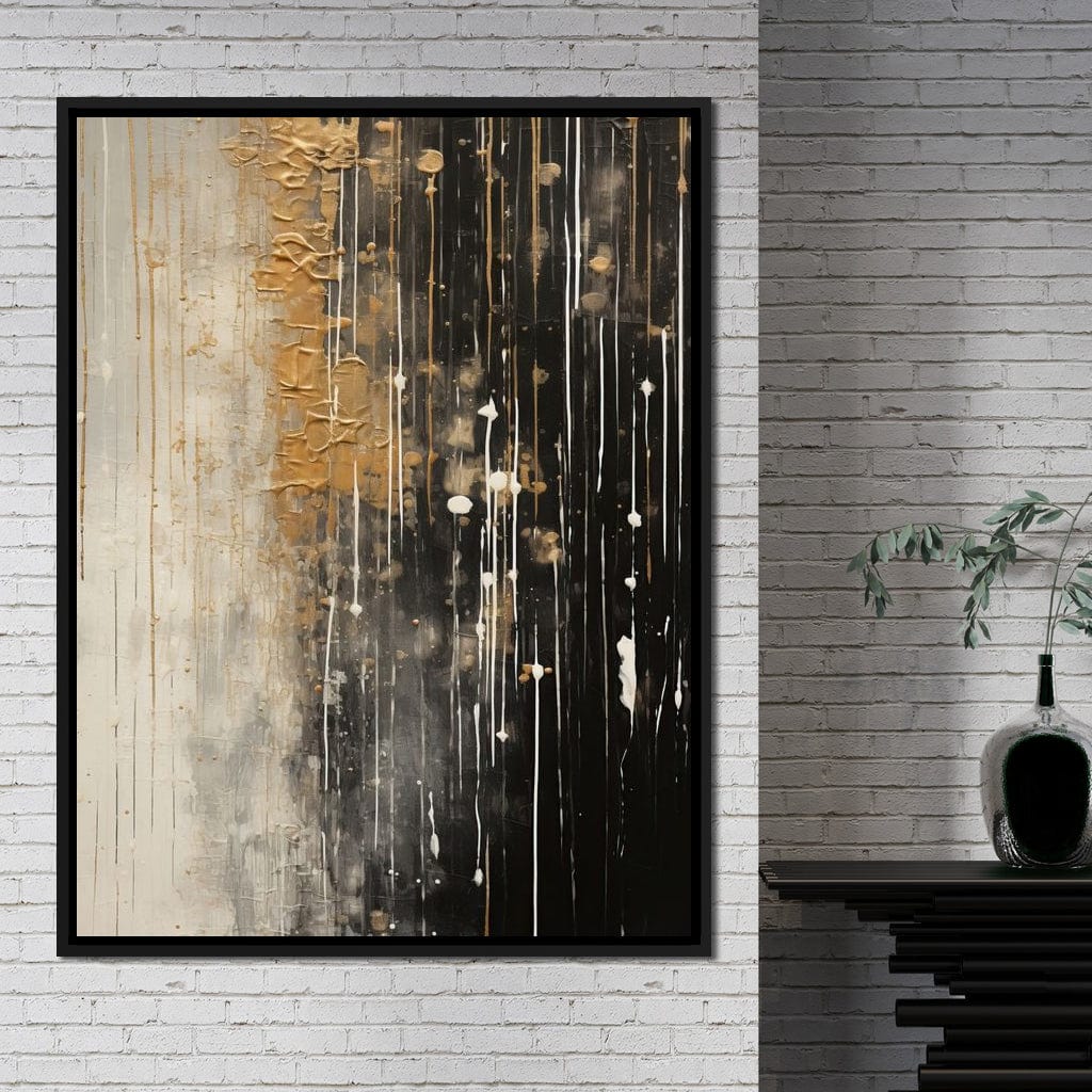 Distant Amber Echoes Canvas Wall Art