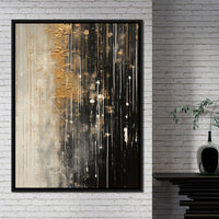 Distant Amber Echoes Canvas Wall Art