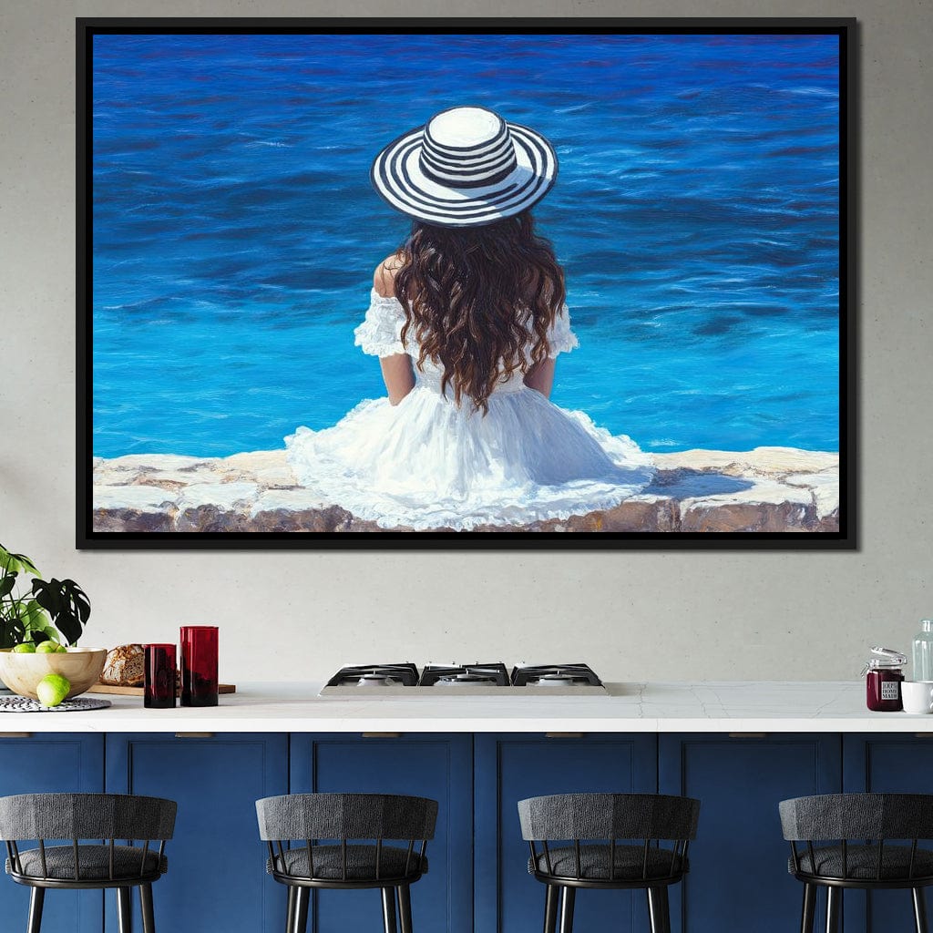 Seaside Solitude Dreams Canvas Wall Art