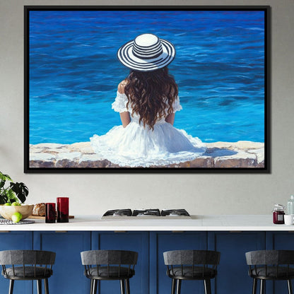 Seaside Solitude Dreams Canvas Wall Art