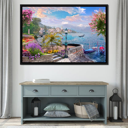 Garden Pier Canvas Wall Art